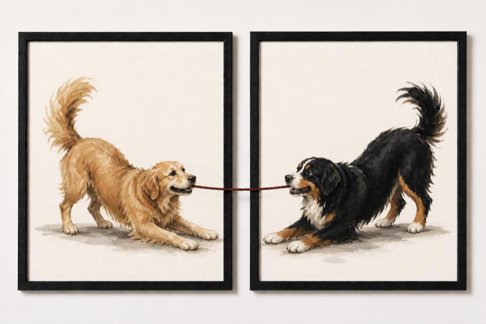 Tug of Love artwork shown straight-on
