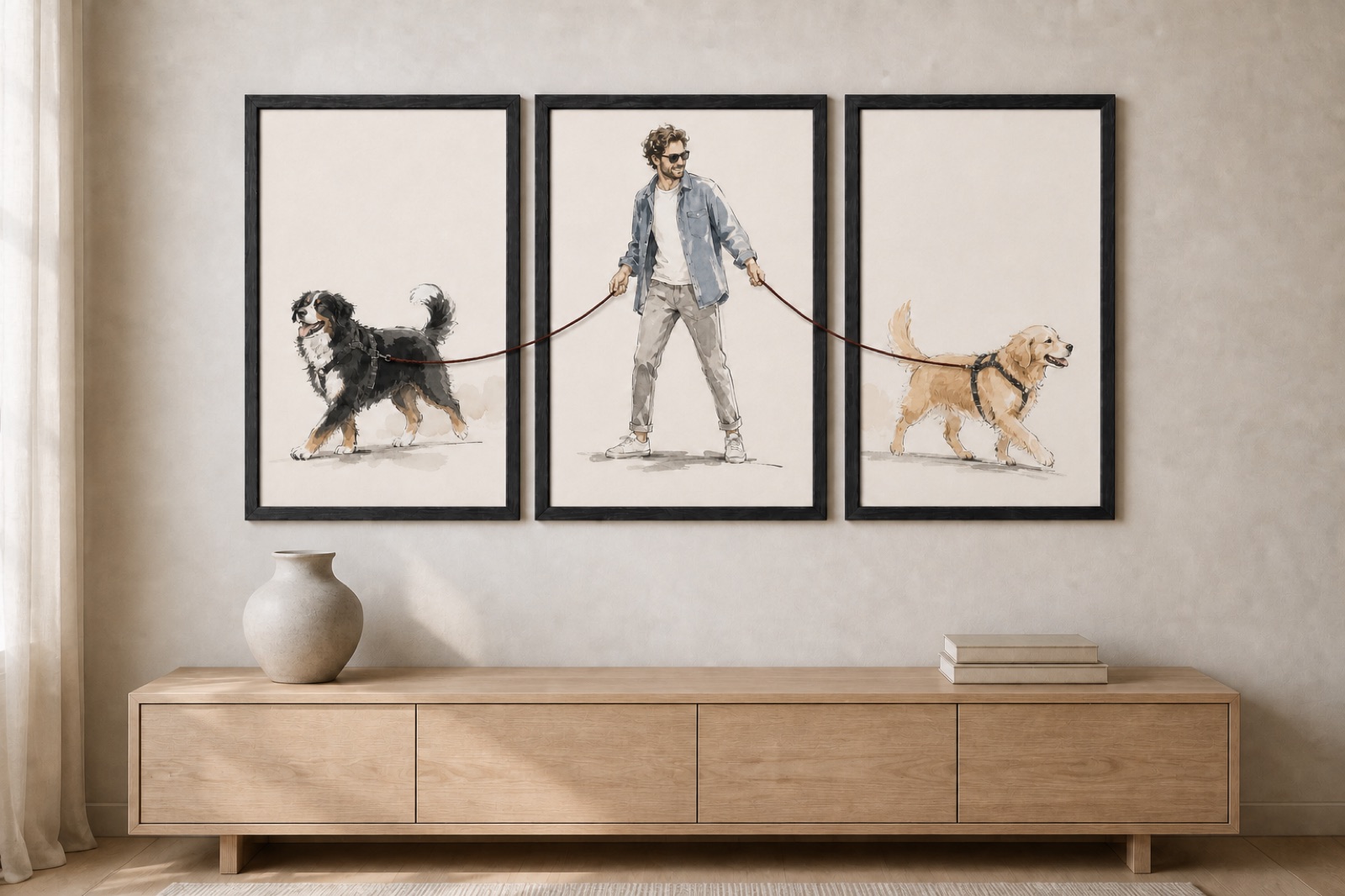 Double Trouble displayed in a Nordic interior